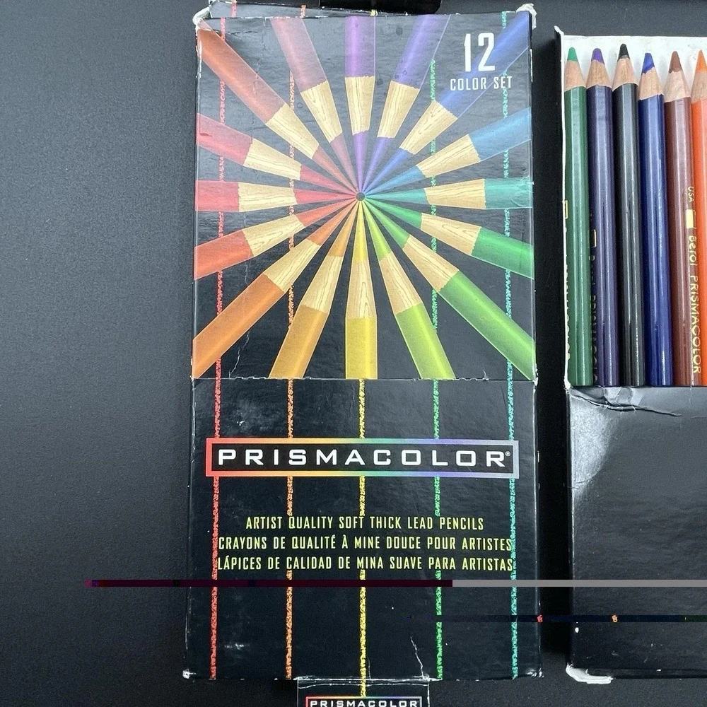 Vintage Prismacolor Berol 12 Color Pencil Sets‎ 1993 1996 USA Lot 2